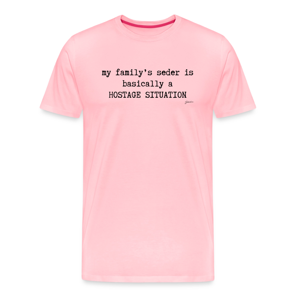 Seder Hostage Men's Premium T-Shirt - pink