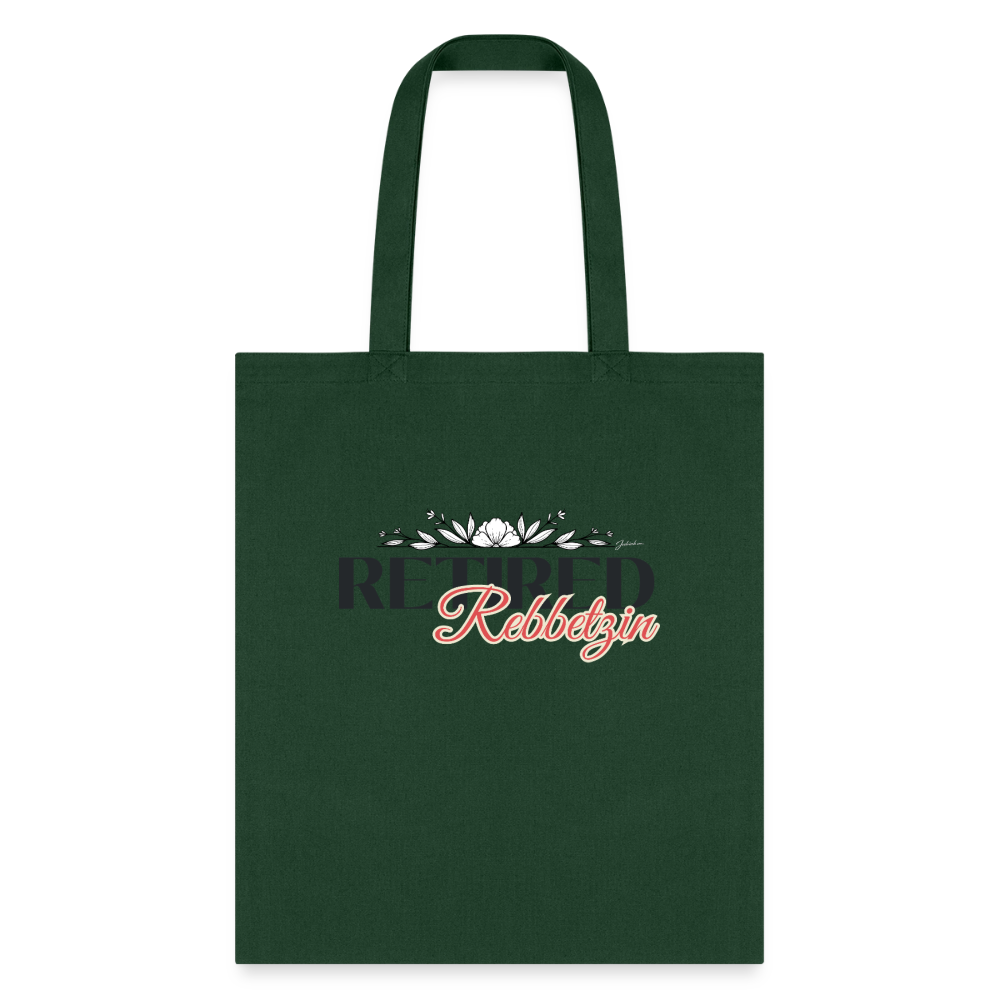 Retired Rabbetzin Tote Bag - forest green