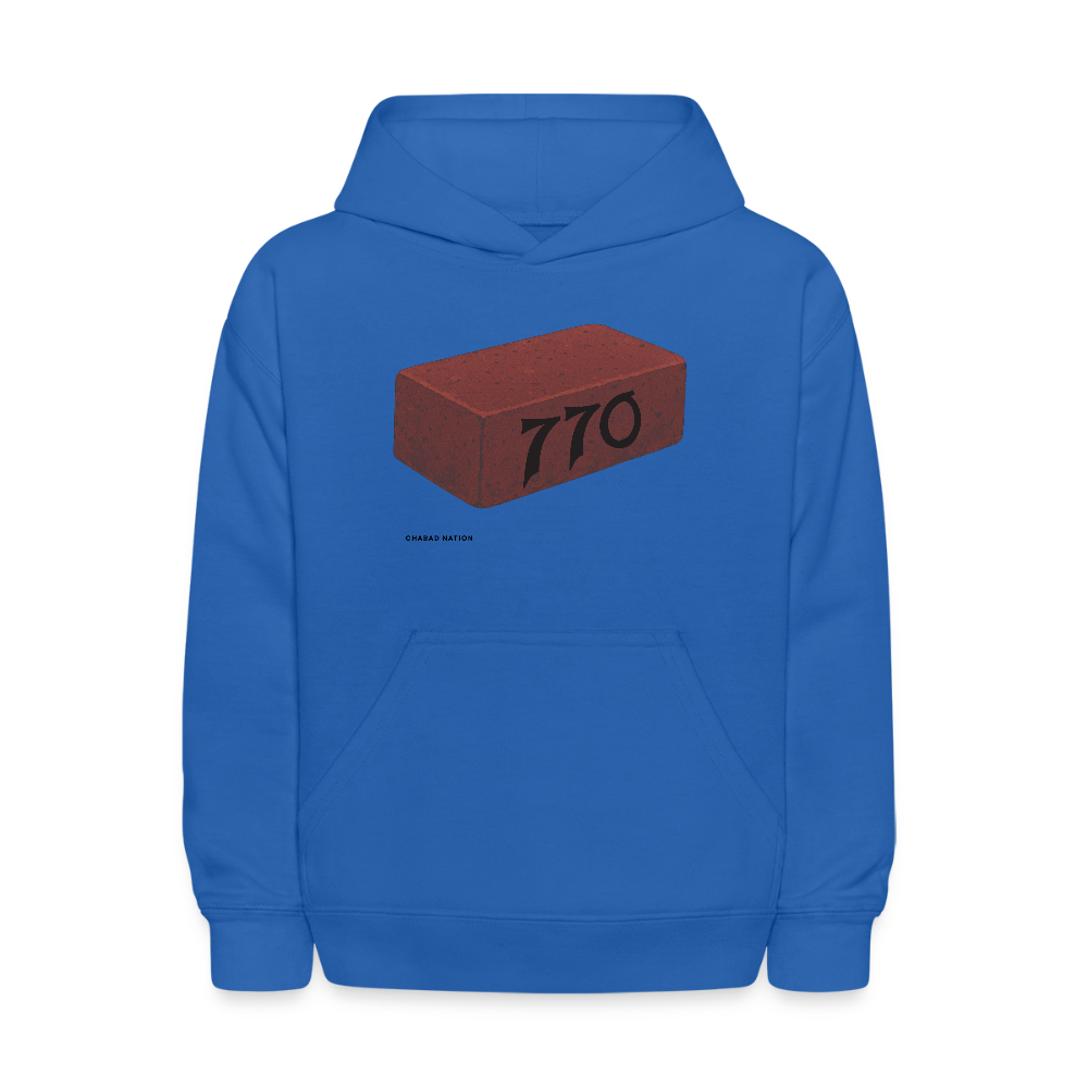 770 Solid Brick Kids' Hoodie - royal blue