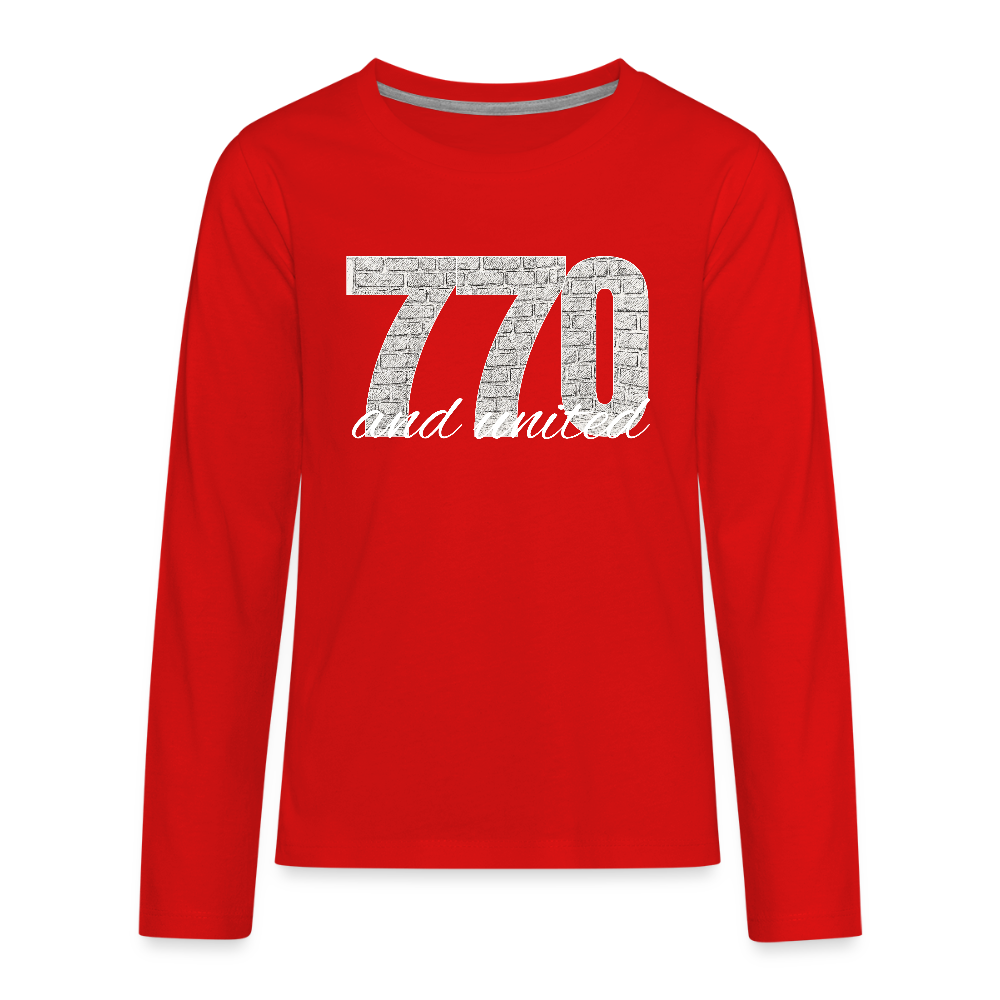 770 And United Light Kids' Premium Long Sleeve T-Shirt - red