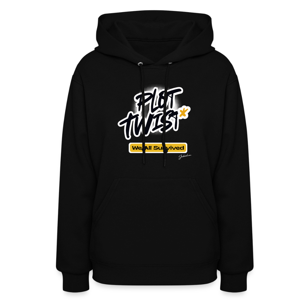 Plot Twist Women's Hoodie - black