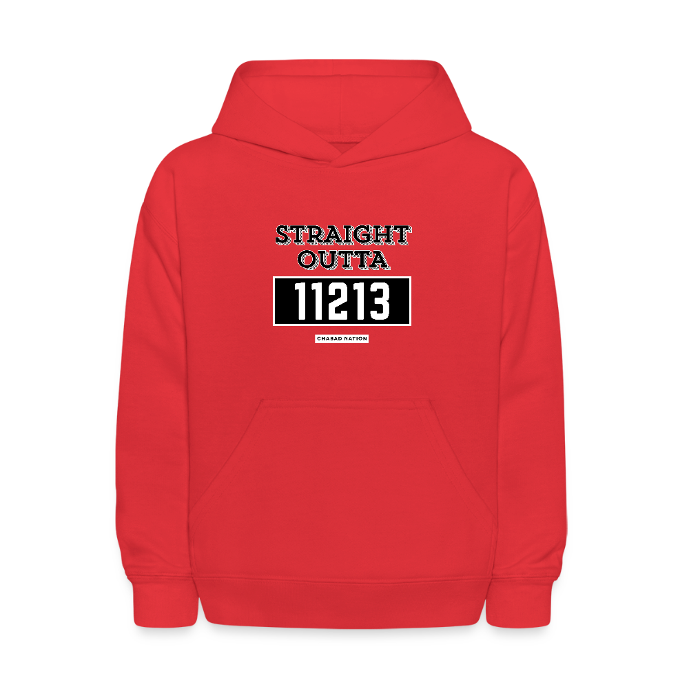 Straight Outta 11213 Kids' Hoodie - red