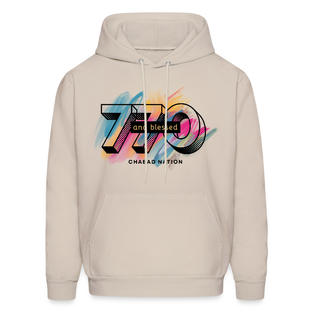 770 And Blessed Men's Hoodie - Sand