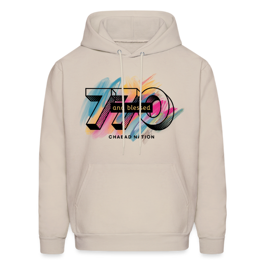 770 And Blessed Men's Hoodie - Sand