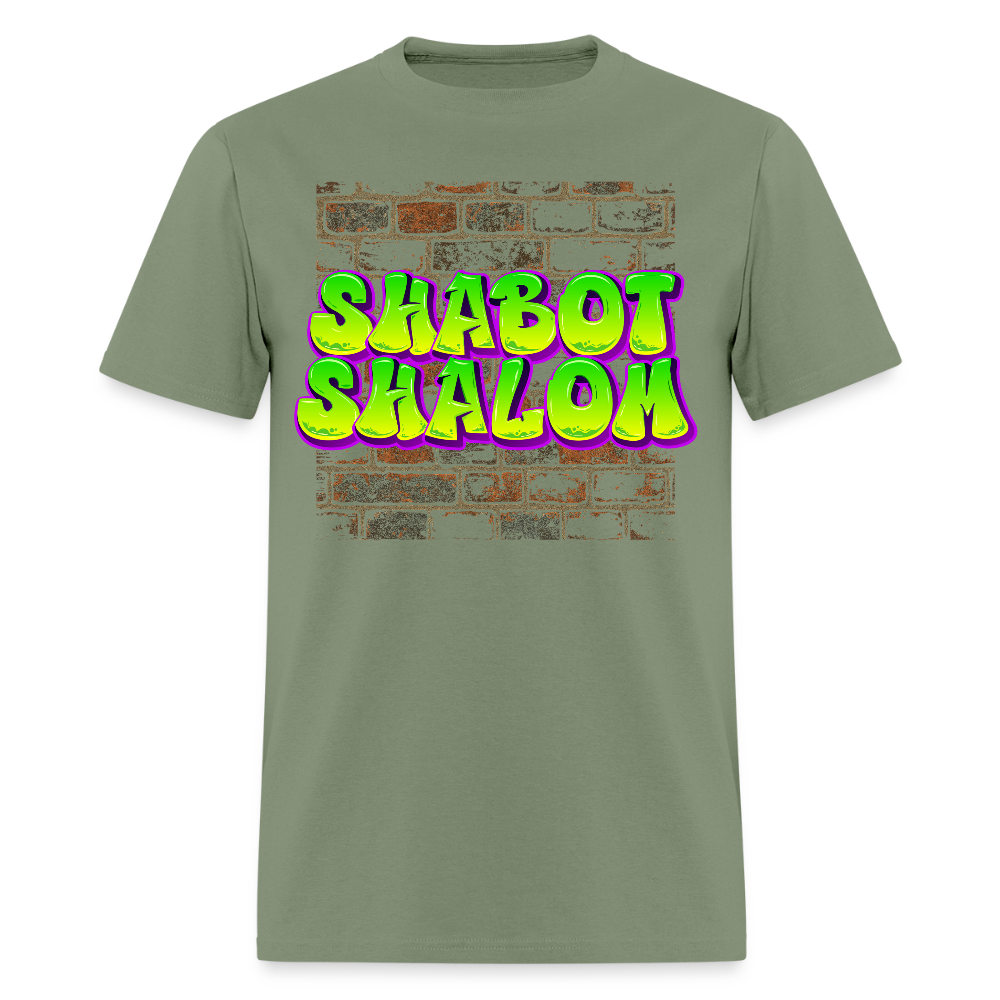 Shabot Shalom Brick 770 Graffiti Men's T-Shirt | GILDAN 5000 - military green