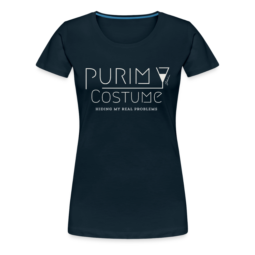 Purim Costume Women’s Premium T-Shirt - deep navy