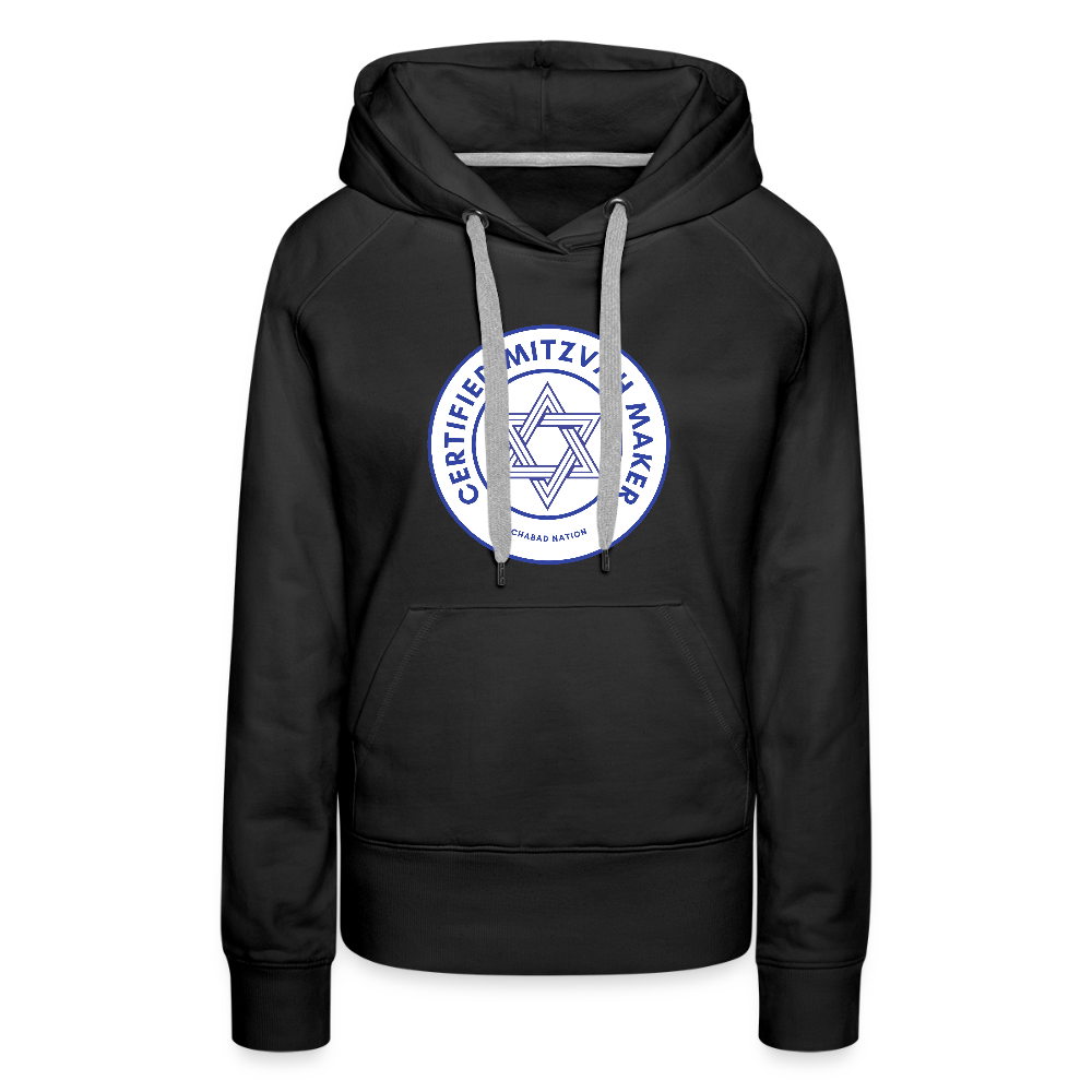 Certified Mitzvah Maker Women’s Premium Hoodie - black
