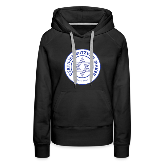 Certified Mitzvah Maker Women’s Premium Hoodie - black