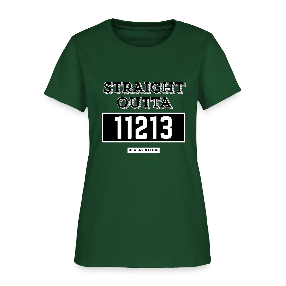 Straight Outta 11213 Women's T-Shirt - forest green