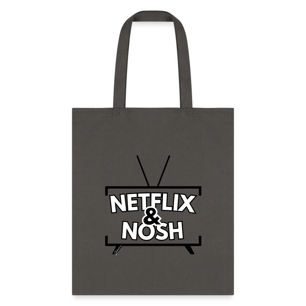 Netflix & Nosh Tote Bag - charcoal