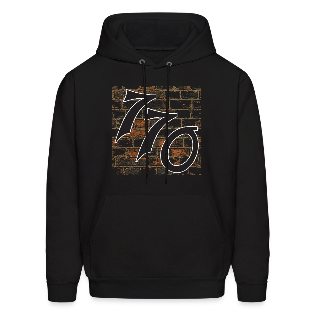 770 Brick Wall Men's Hoodie - black