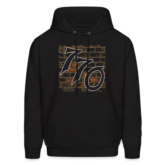 770 Brick Wall Men's Hoodie - black
