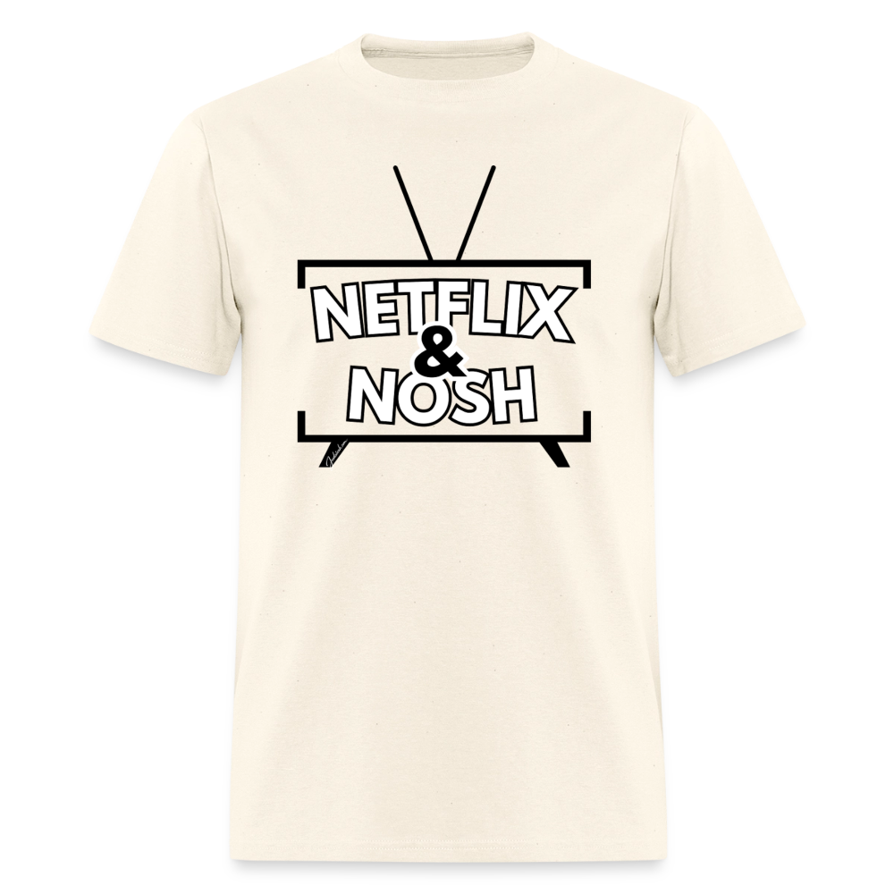 Netflix & Nosh Men's T-Shirt | GILDAN 5000 - sweet cream heather