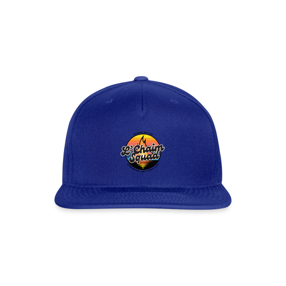 L’Chaim Squad – Spreading Light Snapback Baseball Cap - royal blue