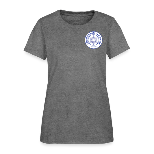 Certified Mitzvah Maker Badge Women's T-Shirt - graphite heather