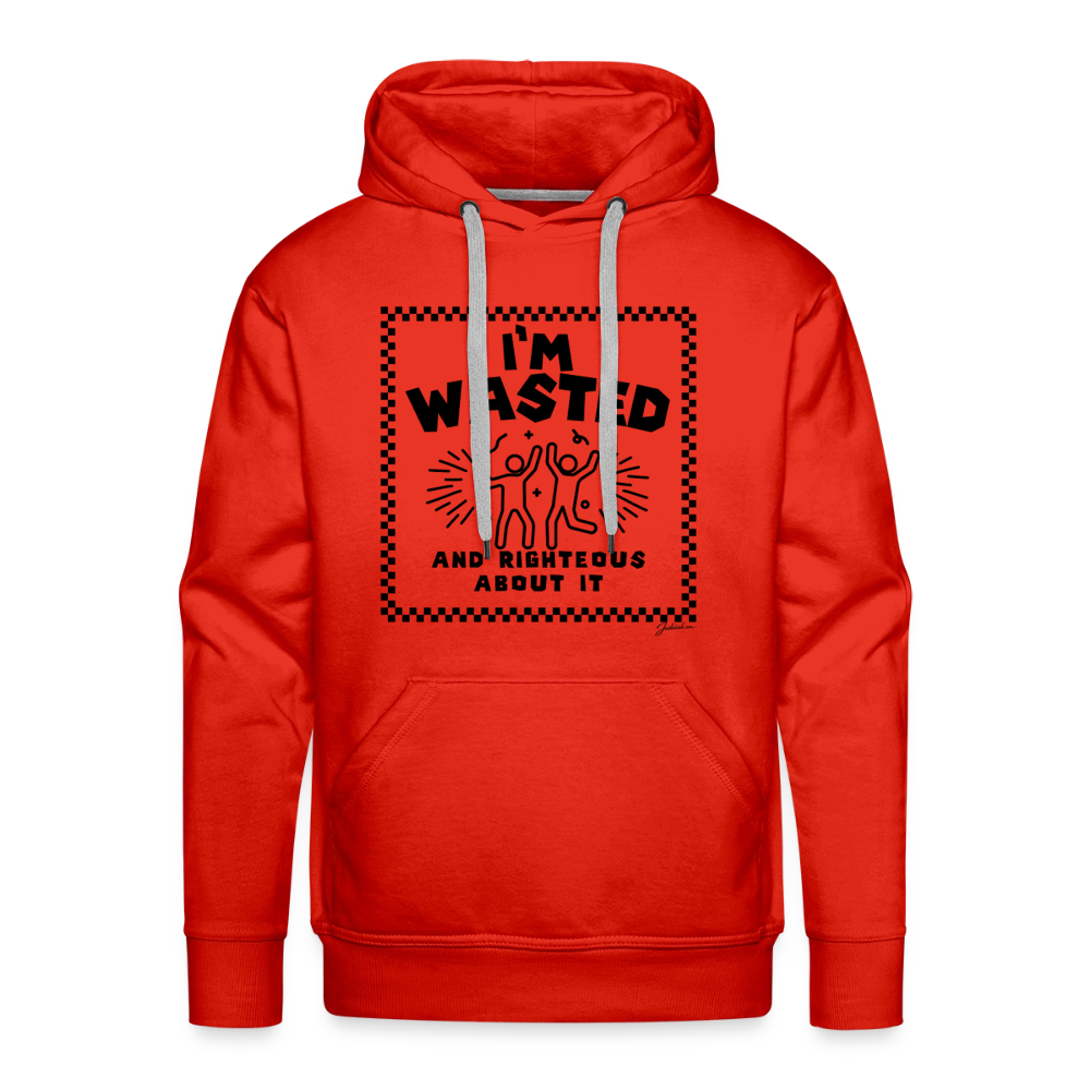 Wasted & Righteous Men’s Premium Hoodie - red
