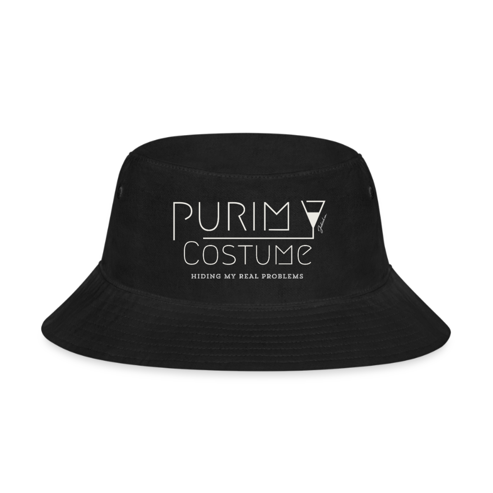 Purim Costume Bucket Hat - black