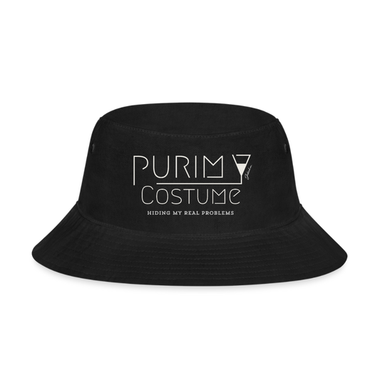 Purim Costume Bucket Hat - black