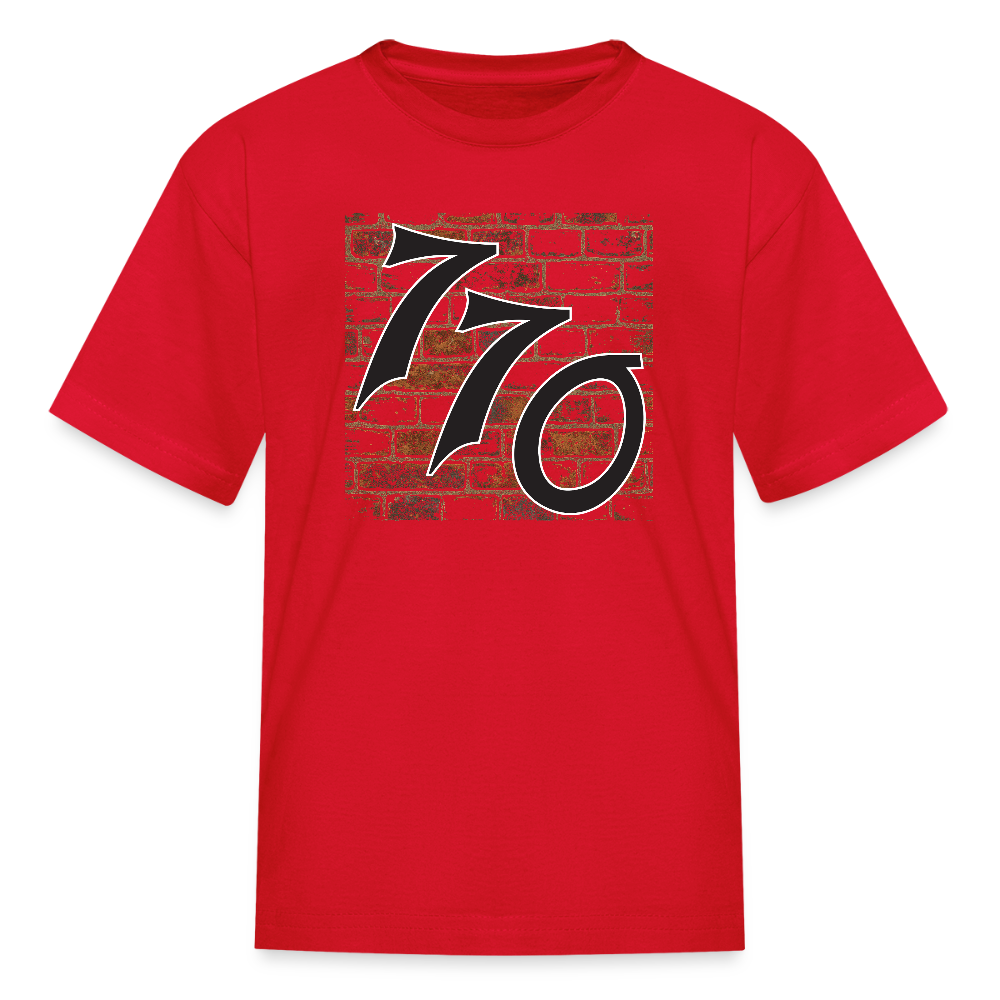 770 Brick Wall Kids' T-Shirt - red