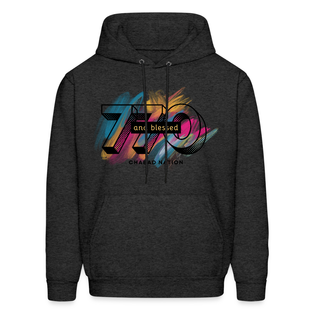 770 And Blessed Men's Hoodie - charcoal grey