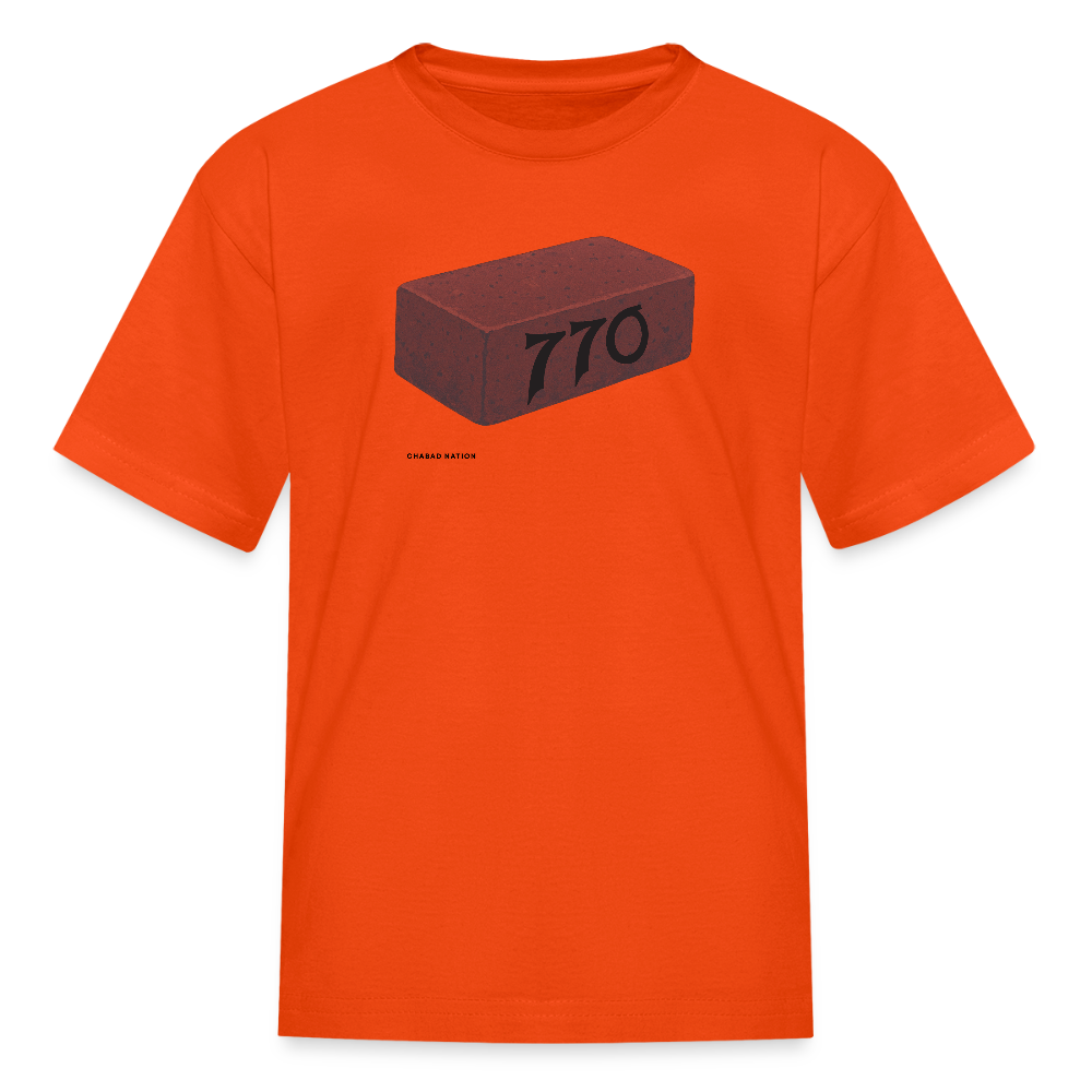 770 Solid Brick Kids' T-Shirt - orange