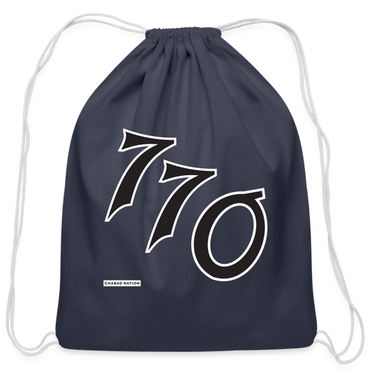 770 Cotton Drawstring Bag - navy