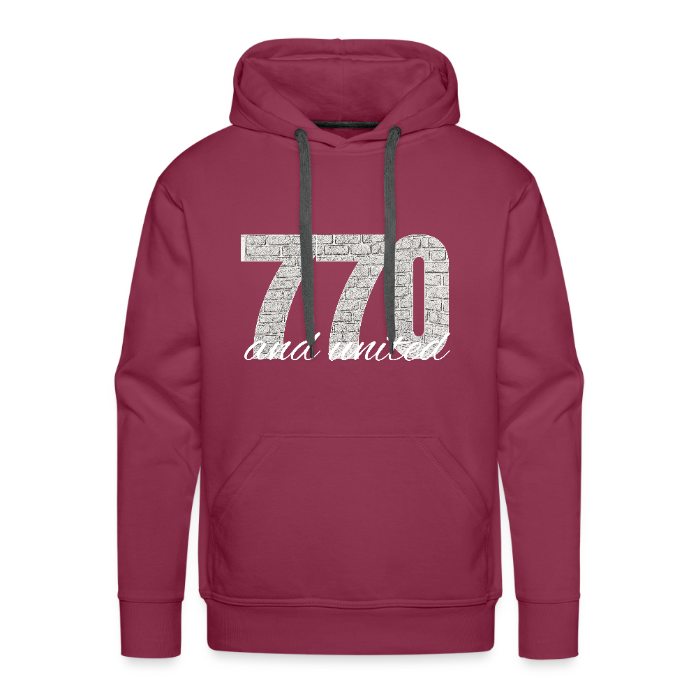 770 And United Light Men’s Premium Hoodie - burgundy