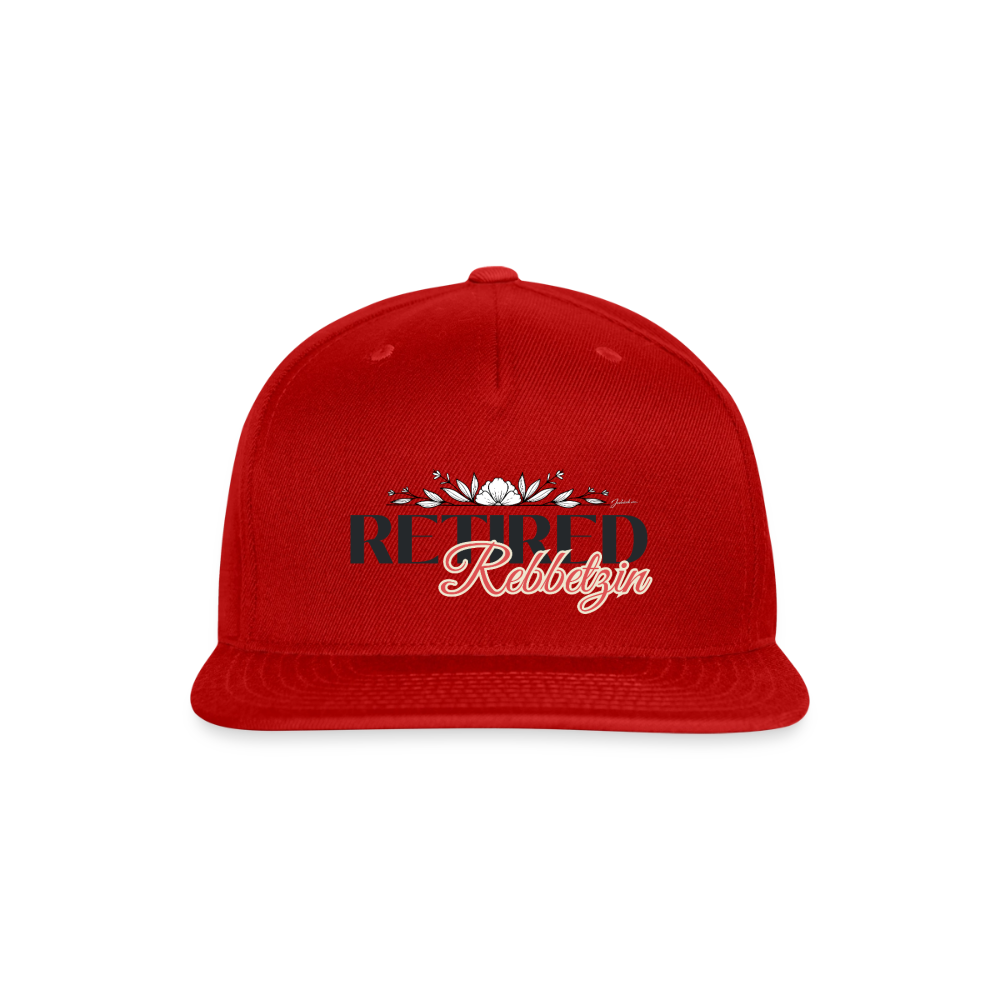Retired Rabbetzin Snapback Baseball Cap - red