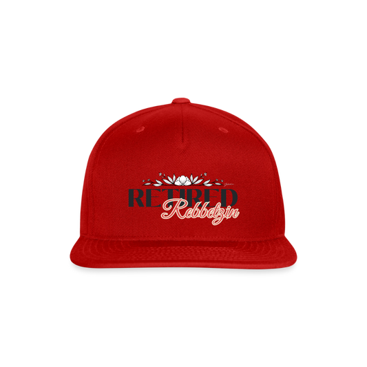 Retired Rabbetzin Snapback Baseball Cap - red