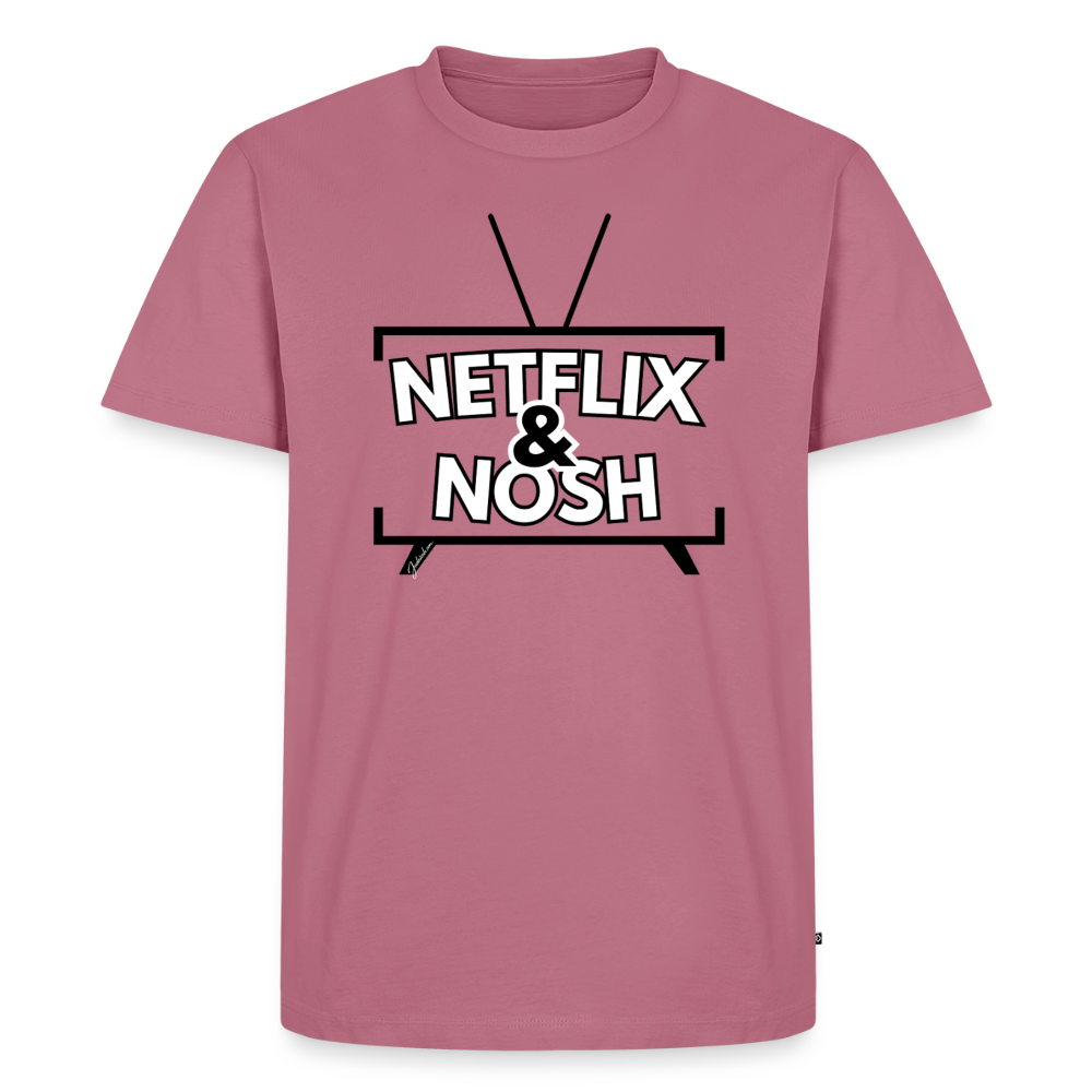Netflix & Nosh Men's Premium T-Shirt - mauve