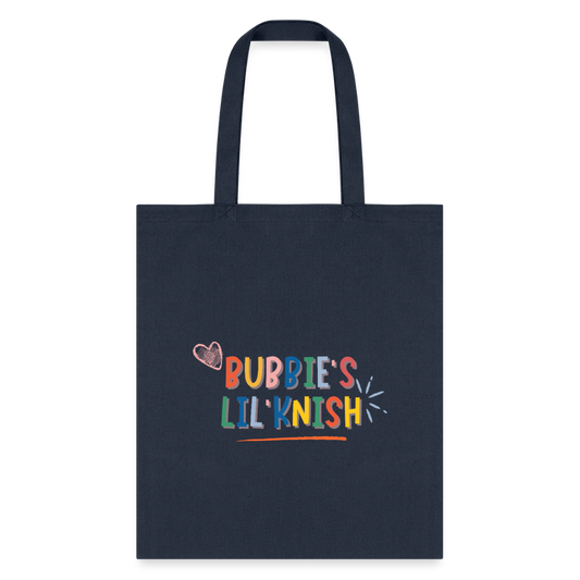 Bubbie's Lil' Knish Tote Bag - navy