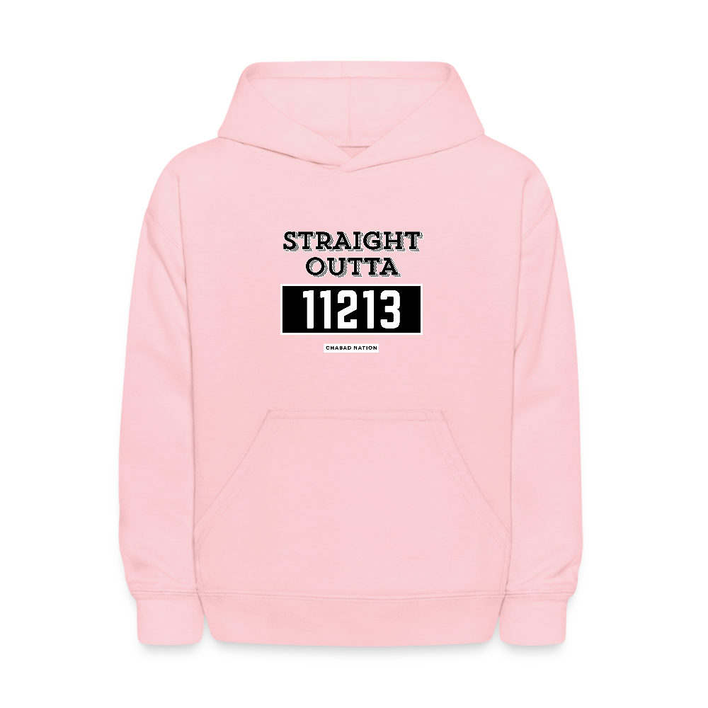 Straight Outta 11213 Kids' Hoodie - pink