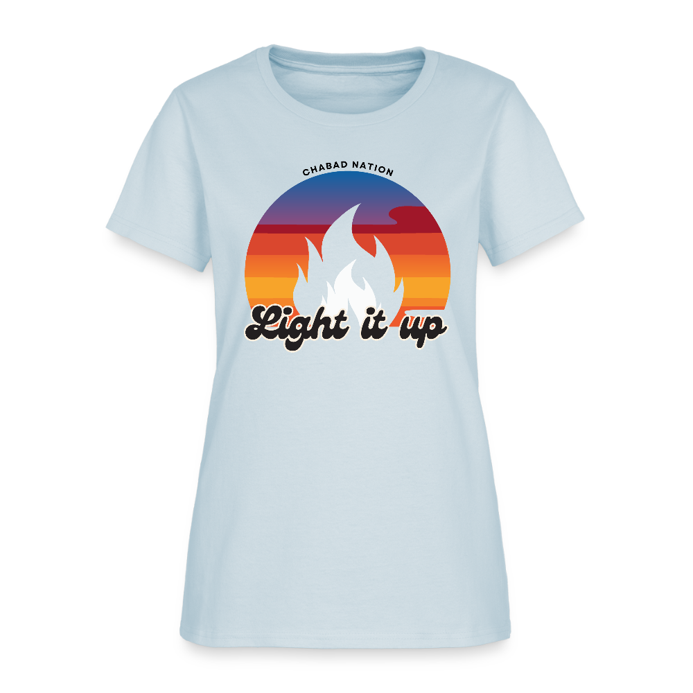 Light It Up Women's T-Shirt - light blue