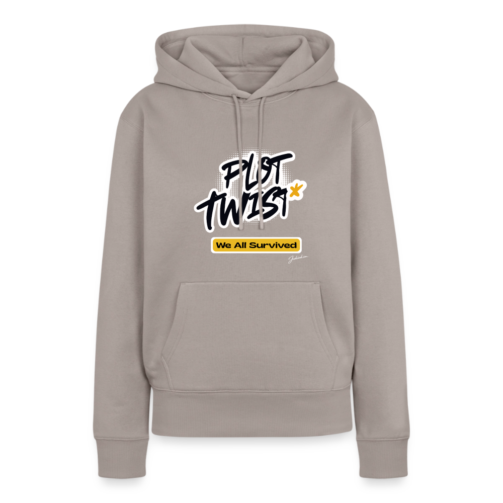Plot Twist Women’s Premium Hoodie - taupe