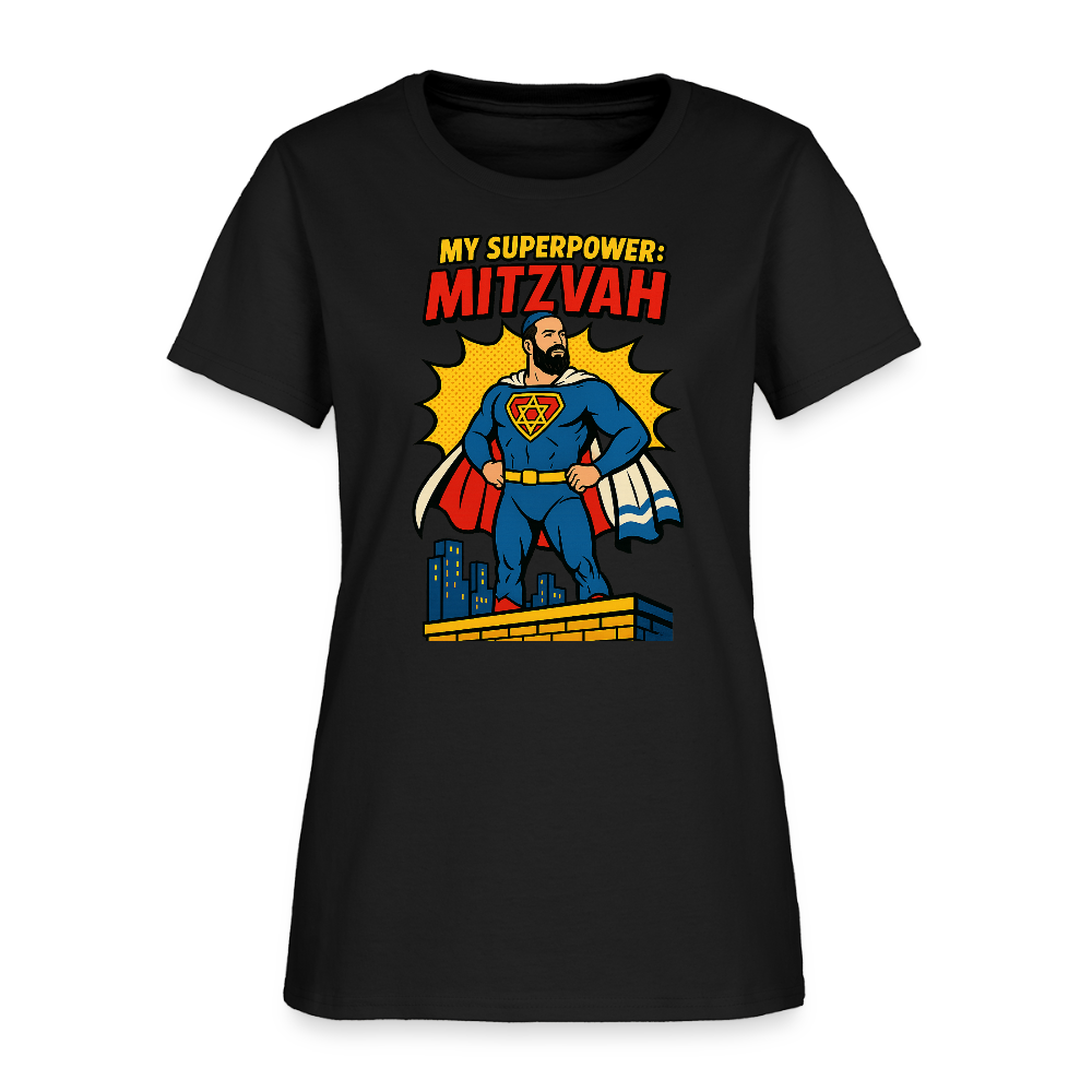 My Superpower: Mitzvah Women's T-Shirt - black