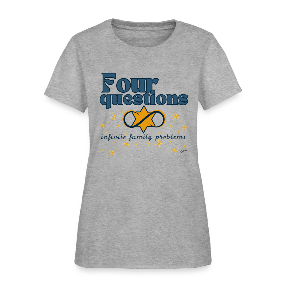 Four Questions Women's T-Shirt - heather gray