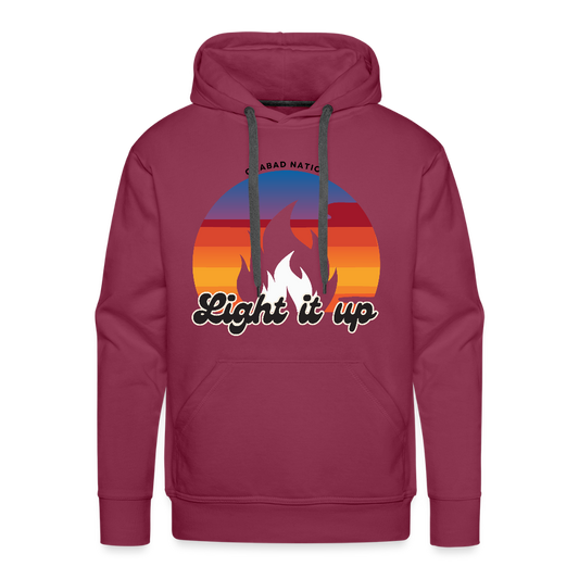 Light It Up Men’s Premium Hoodie - burgundy