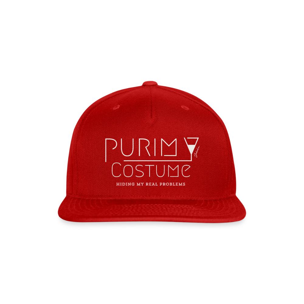 Purim Costume Snapback Baseball Cap - red