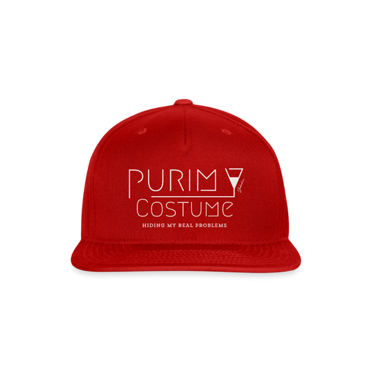 Purim Costume Snapback Baseball Cap - red