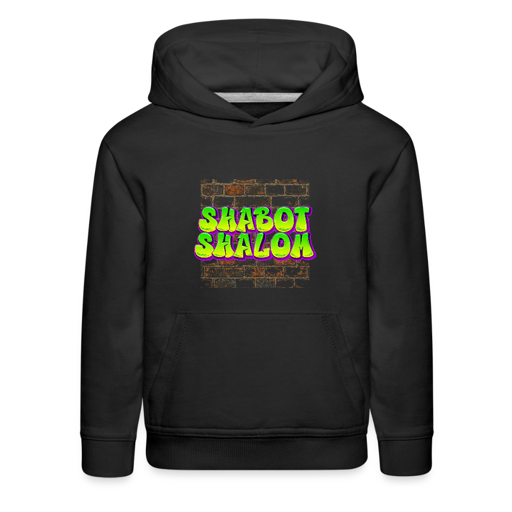 Shabot Shalom Brick 770 Graffiti Kids‘ Premium Hoodie - black