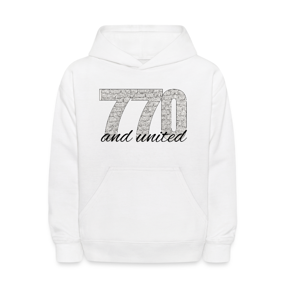 770 And United Kids' Hoodie - white