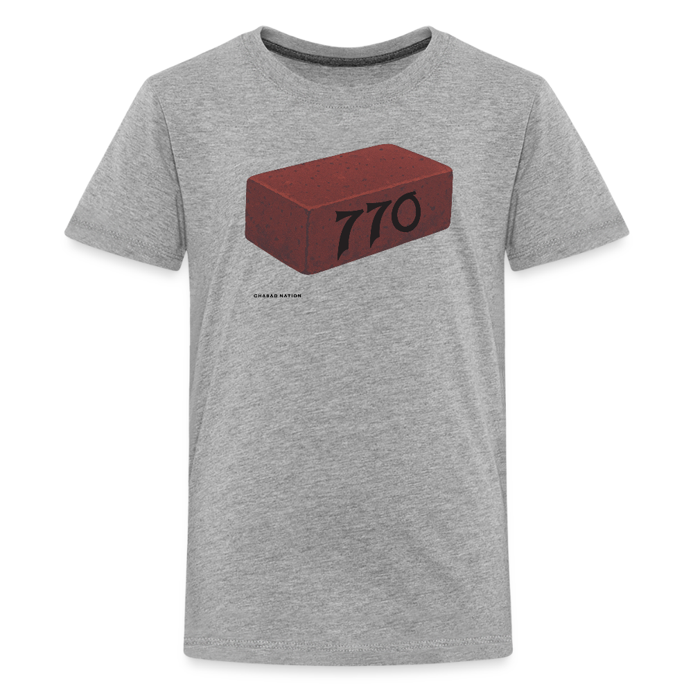 770 Solid Brick Kids' Premium T-Shirt - heather gray