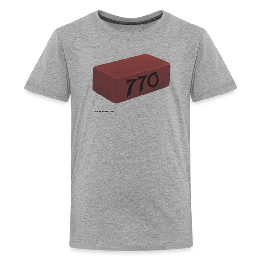 770 Solid Brick Kids' Premium T-Shirt - heather gray