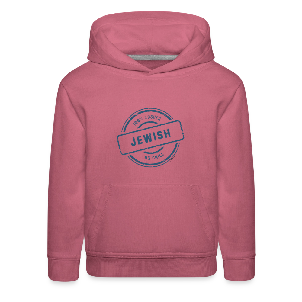 100% Jewish Kids‘ Premium Hoodie - mauve