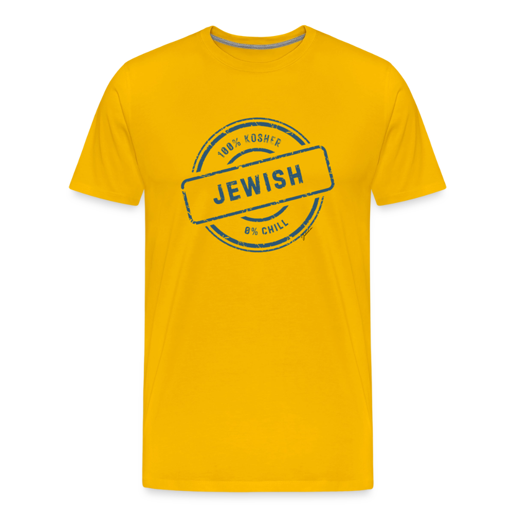 100% Jewish Men's Premium T-Shirt - sun yellow