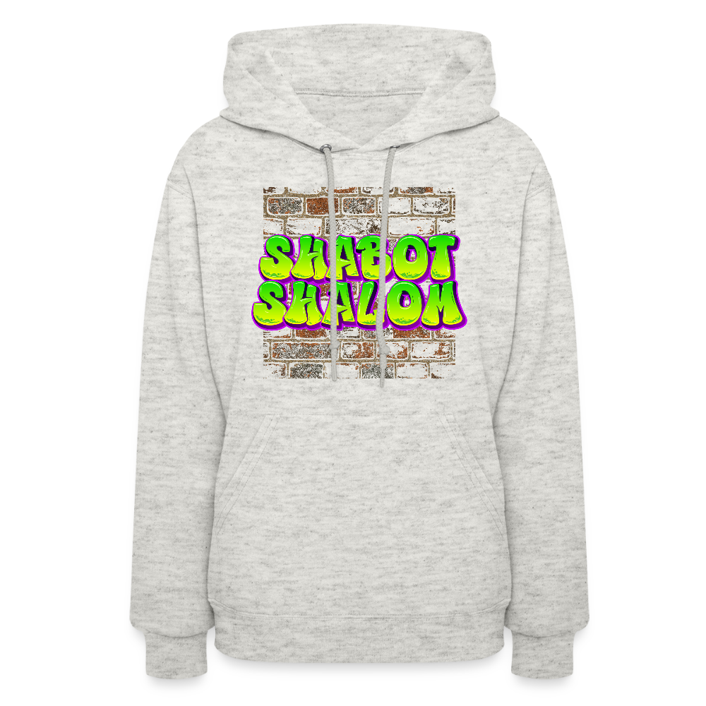 Shabot Shalom Brick 770 Graffiti Women's Hoodie - heather oatmeal