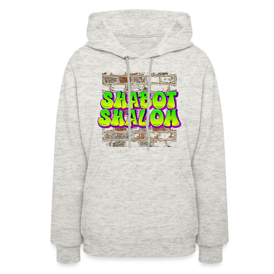 Shabot Shalom Brick 770 Graffiti Women's Hoodie - heather oatmeal