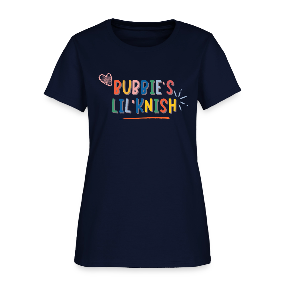 Bubbie's Lil' Knish Women's T-Shirt - navy