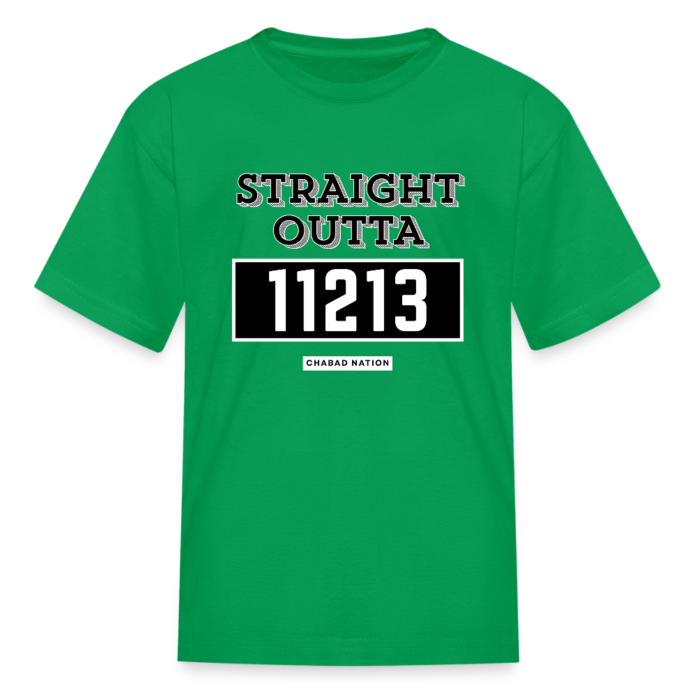 Straight Outta 11213 Kids' T-Shirt - kelly green