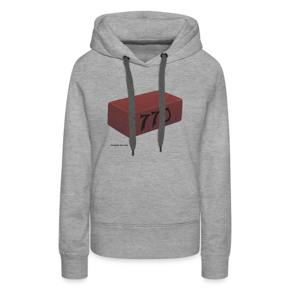 770 Solid Brick Women’s Premium Hoodie - heather grey